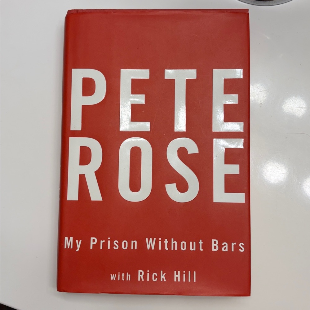 EUC Pete Rose My Prison Without Bars Book RICK HILL red white